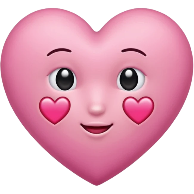heart with a velvet pink center emoji