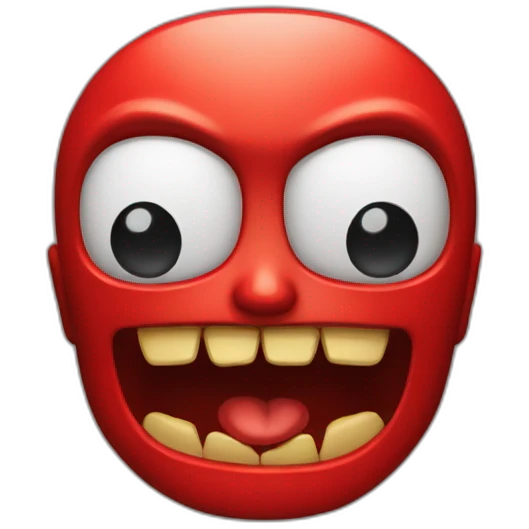 Emoji de iPhone del diablo rojo emoji