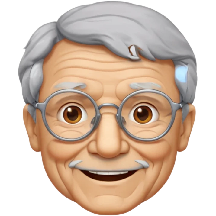 old man with glasses emoji