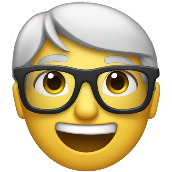 Pointed glasses emoji