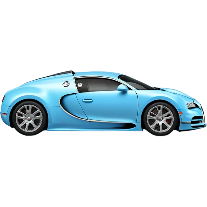 Light blue Bugatti emoji
