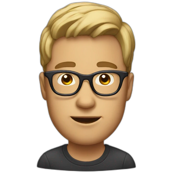 guy in glasses with dap emoji