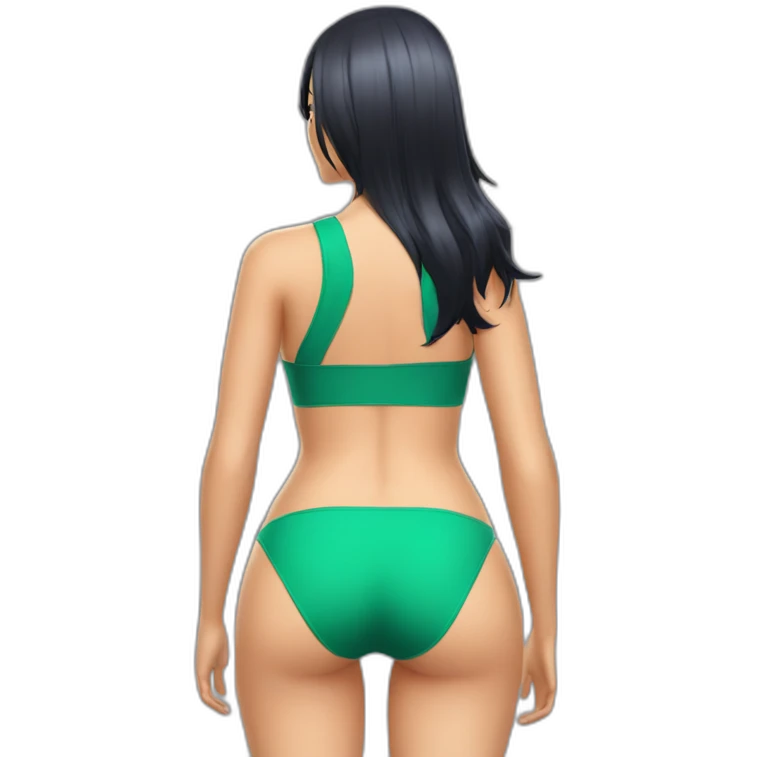 nico robin full body pawg swimsuit back shot emoji