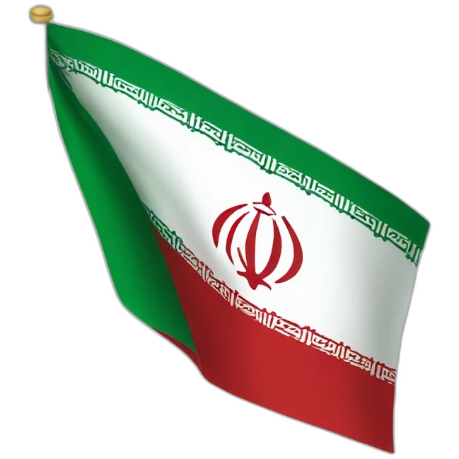 Iran flag without any symbol in the middle emoji