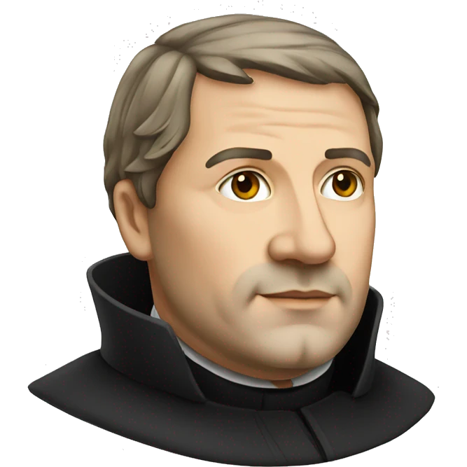 Martin Luther Germany head emoji