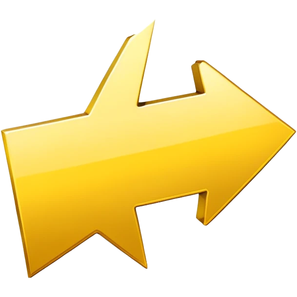 yellow arrow to the right side of screen emoji