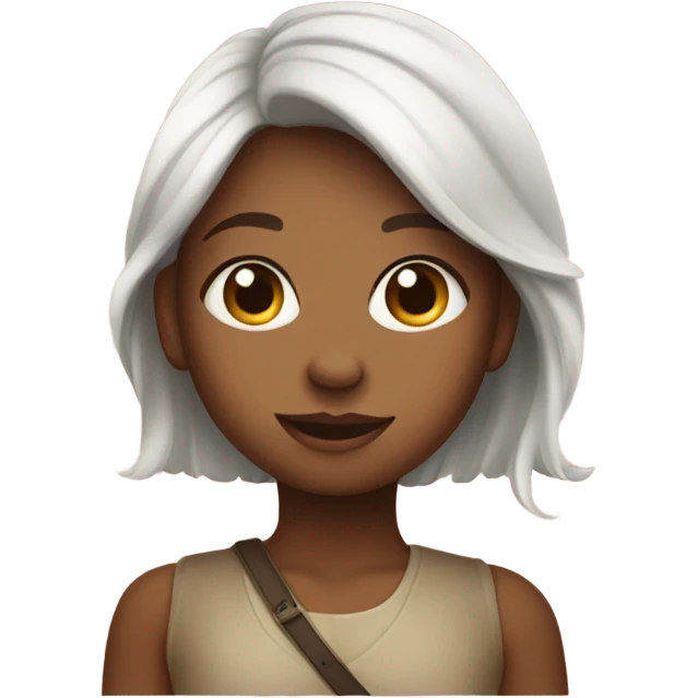 Cute petite girl  emoji