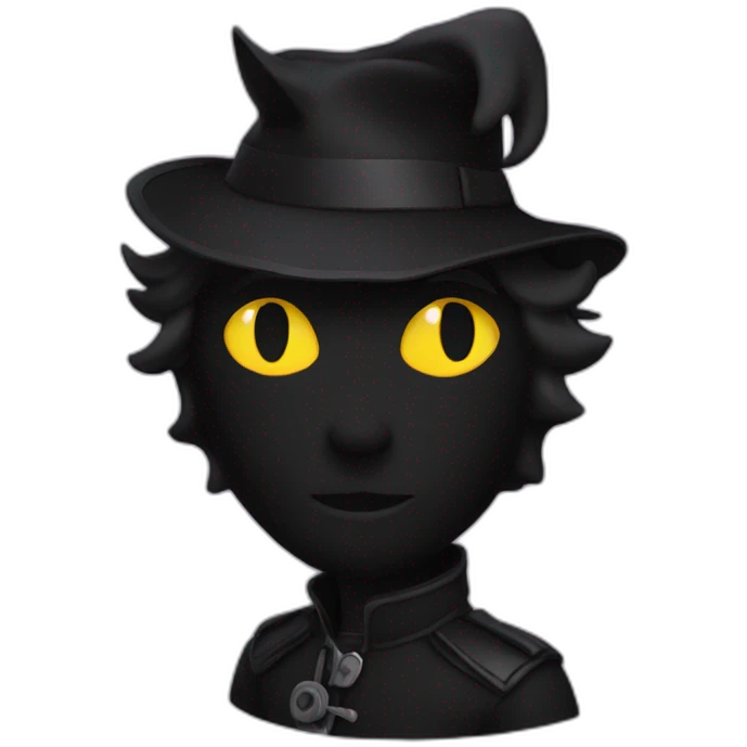 Chat noir emoji