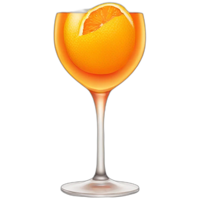 orange wine glass emoji