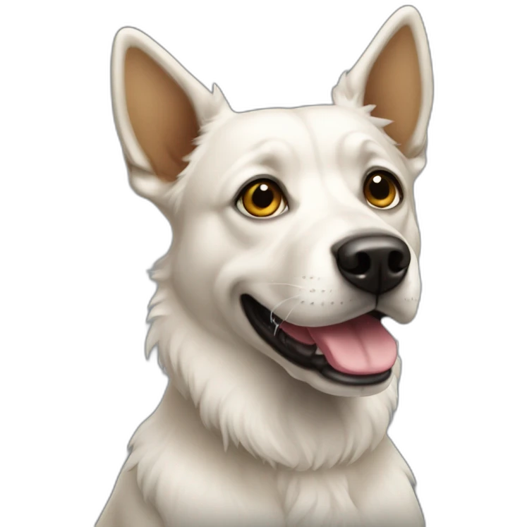 Un chien emoji