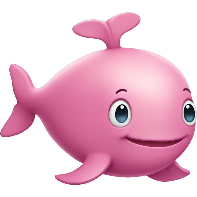 Pink whale with heart eyes  emoji