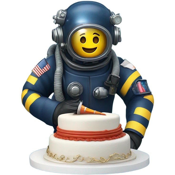 Navy hard hat diver birthday emoji