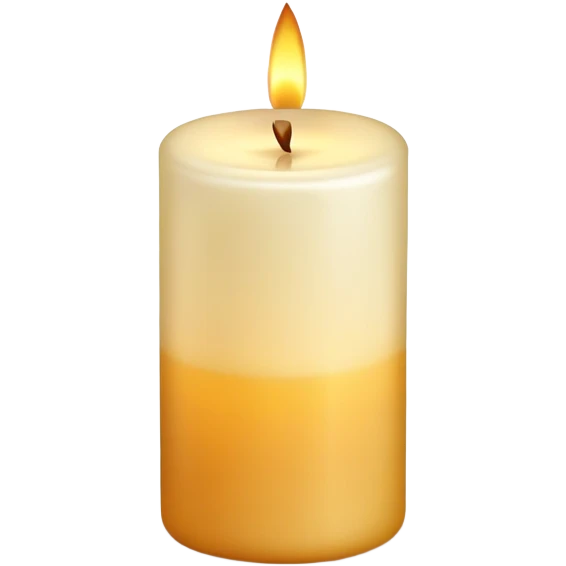 memorial candle with gentle glow emoji