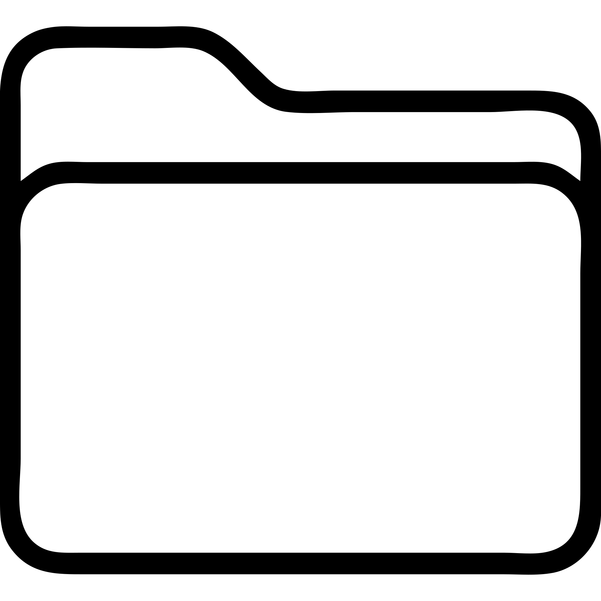 Pink folder icon, outline style emoji