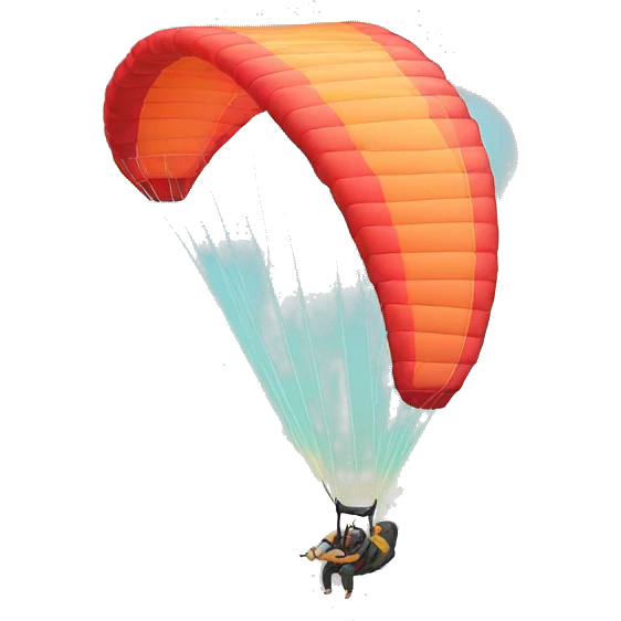 Paragliding sleep heart emoji