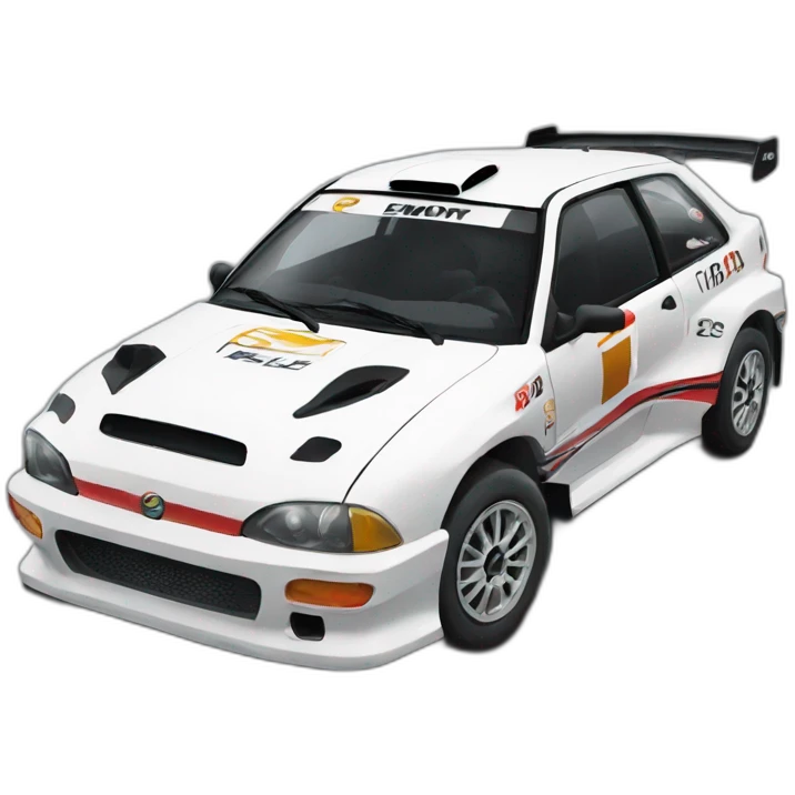 Rally car emoji