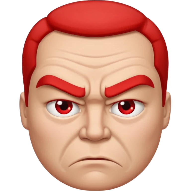 Angry face emoji