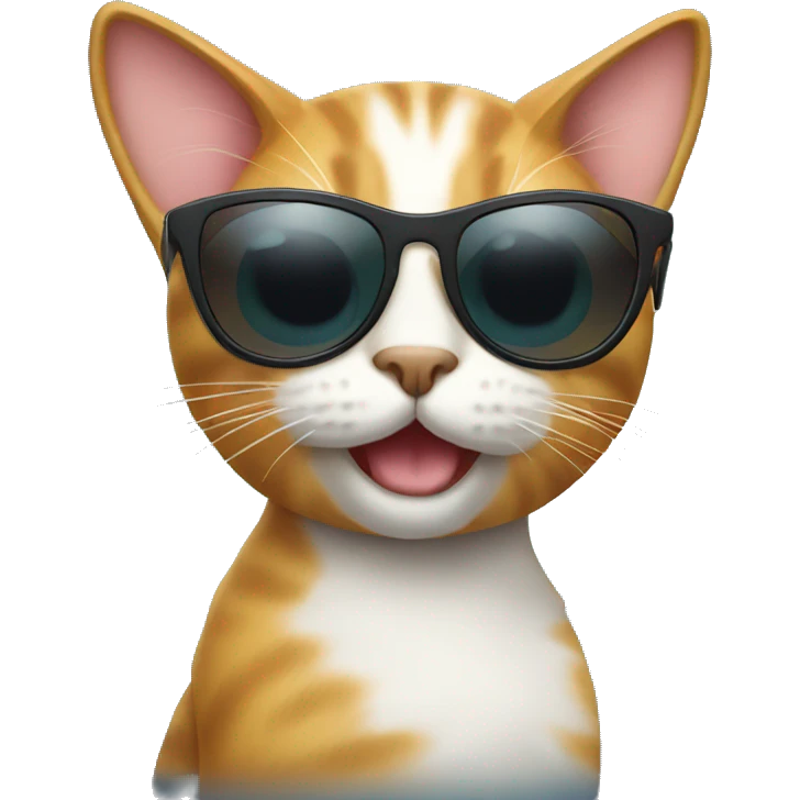 Cat with sunglasses emoji