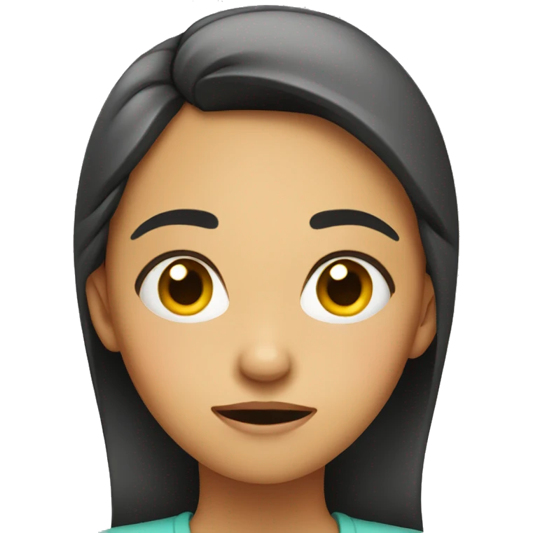 girl looking disgusted  emoji