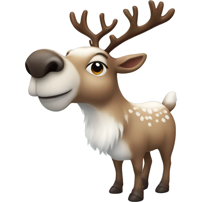 cozy realistic winter reindeer snowy emoji