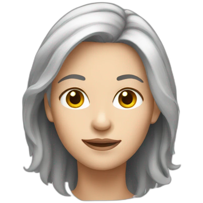 white women grey hair emoji