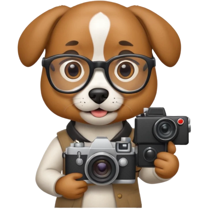 dog photographer emoji