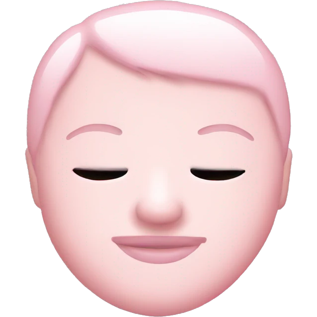 baby pink sleeping mask  emoji