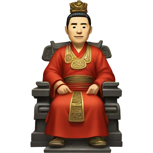 Han dynasty emperor on a throne emoji