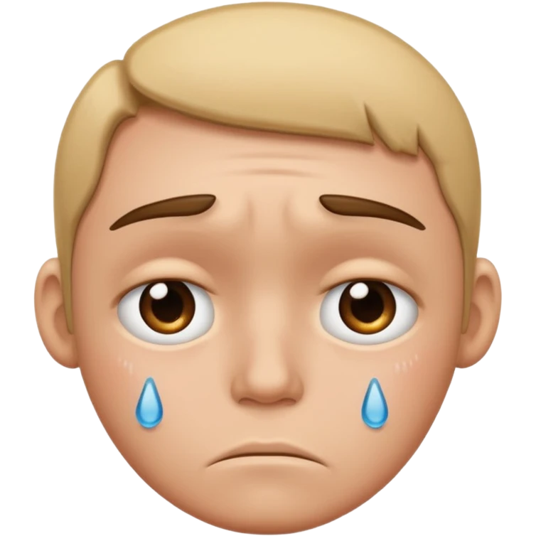 Sad face emoji