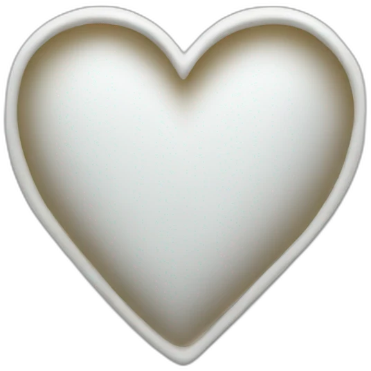 White heart emoji