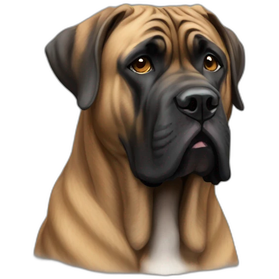 Brindle English mastiff  emoji