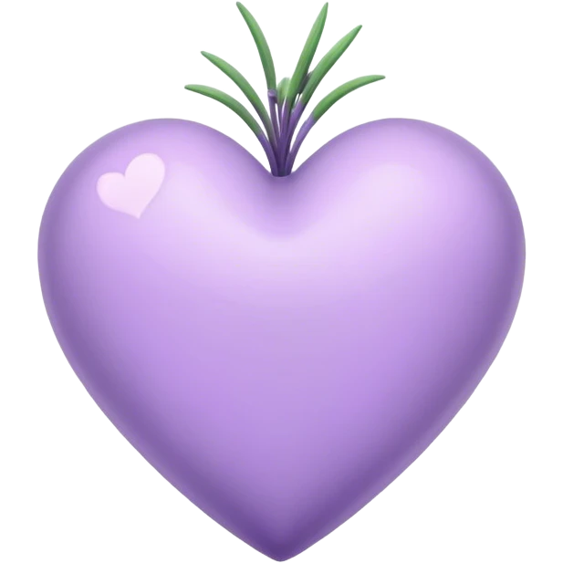 lavender heart emoji