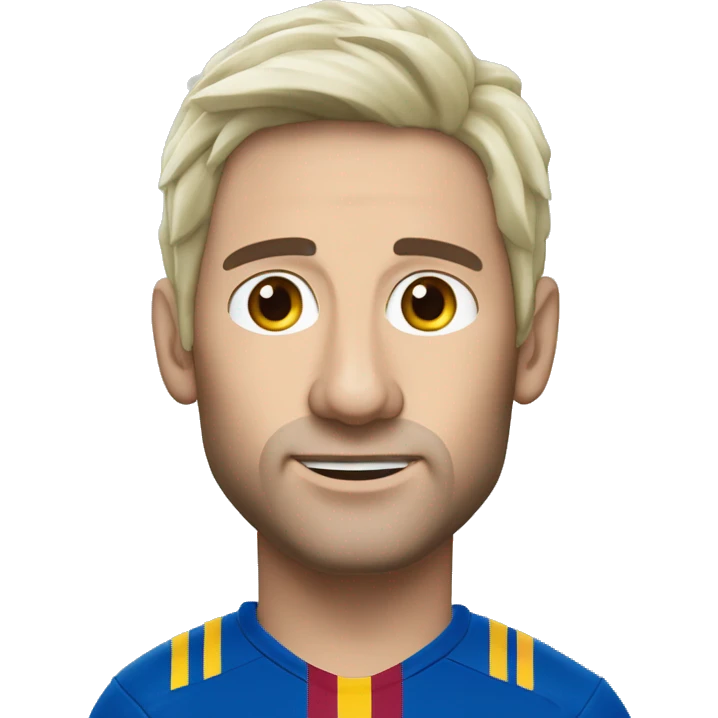 Chèvre faisant du foot avec la tête à Messi emoji