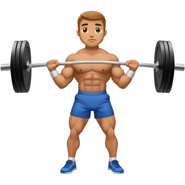barbell shrugs emoji