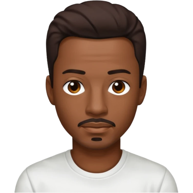Ralph Tresvant with dark brown hair emoji