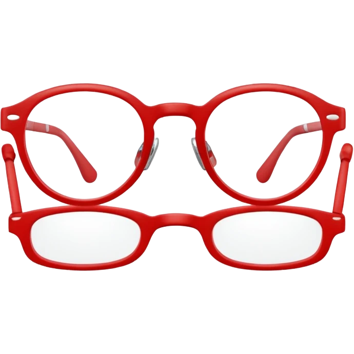 red Reading glasses emoji