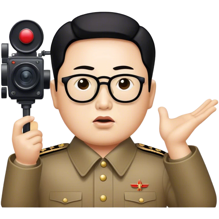 Dear leader Kim Jung Il directs you in his movie emoji