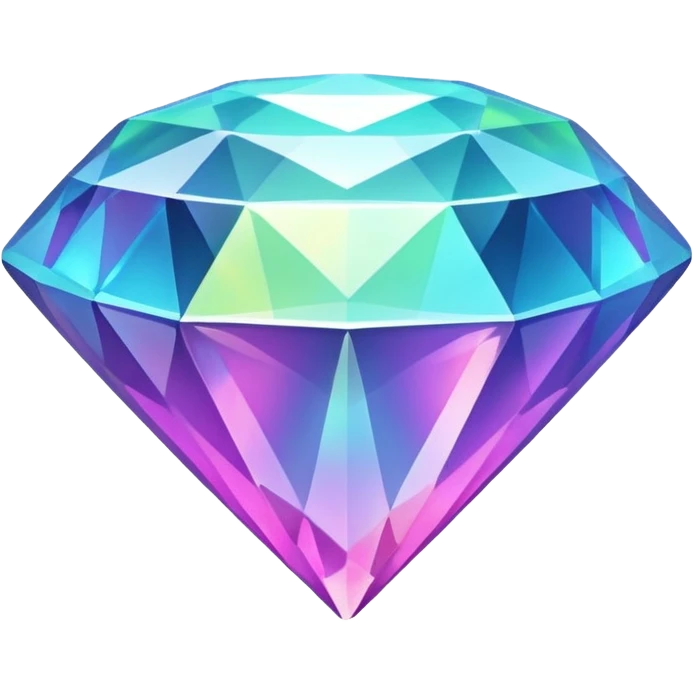 Neon diamond emoji