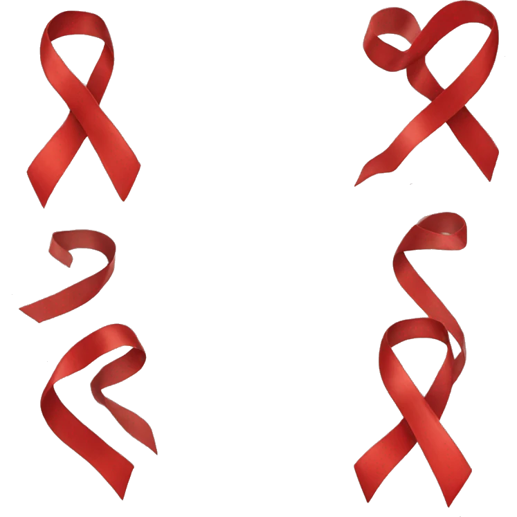 red ribbon  emoji