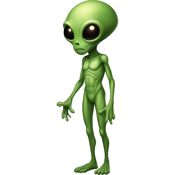 Full body alien emoji