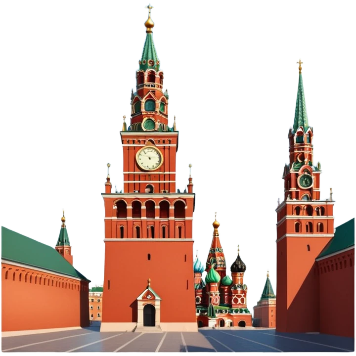 куранты Спасской Башни на красной площади  emoji