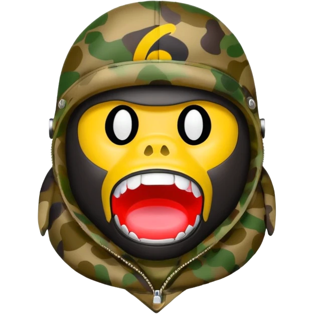 Сделай логотип Bape emoji