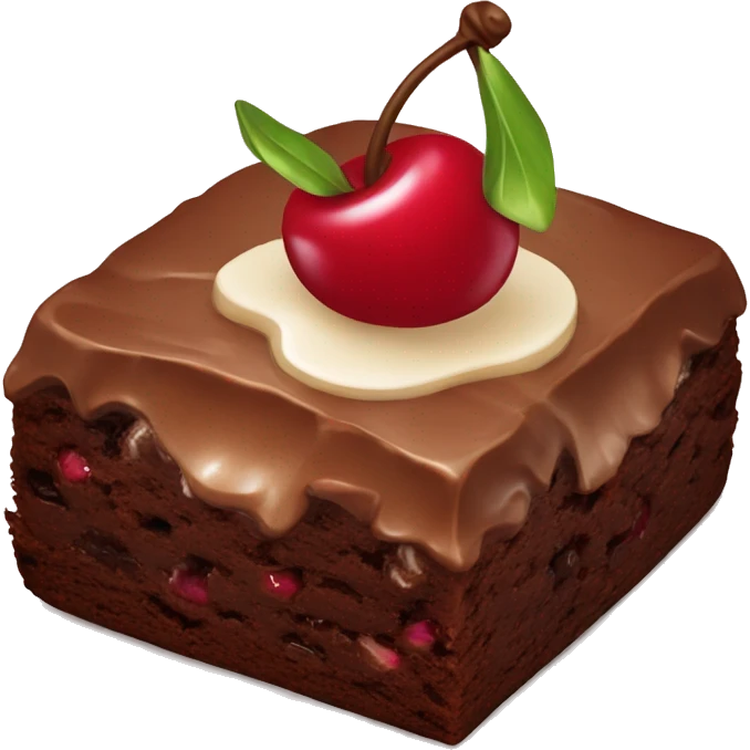 cherry brownie emoji