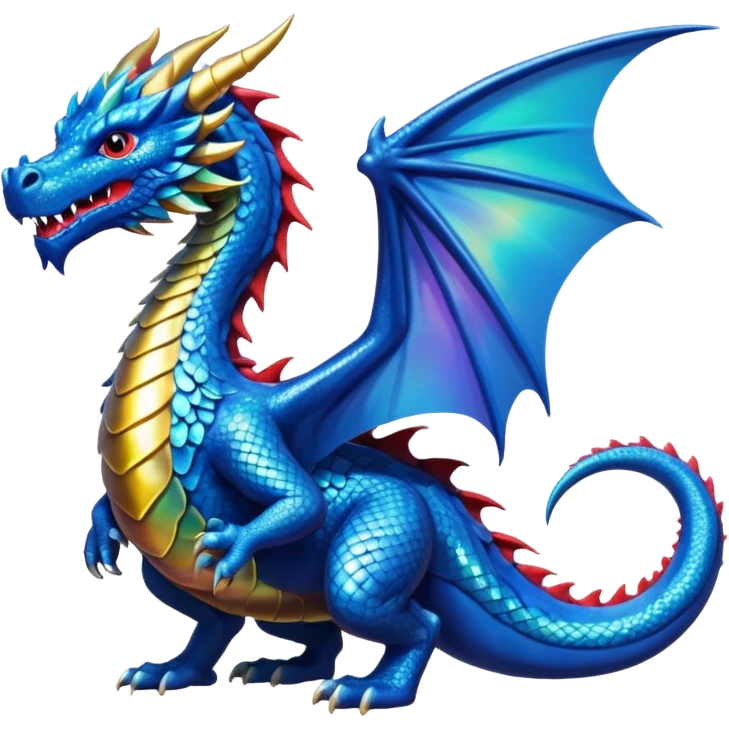 Blue dragon emoji