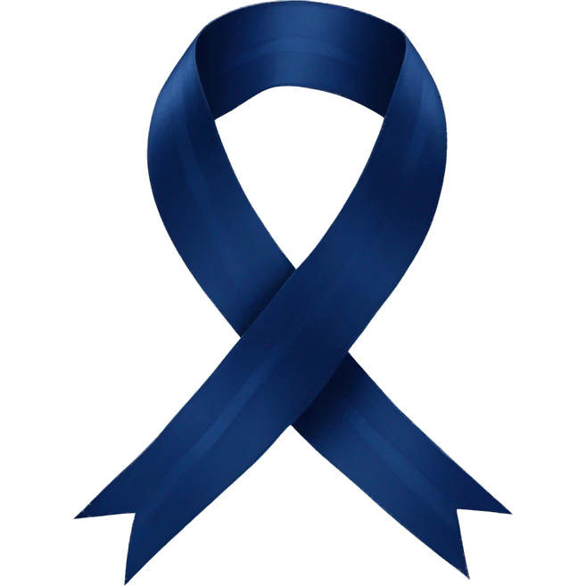 Navy blue ribbon emoji