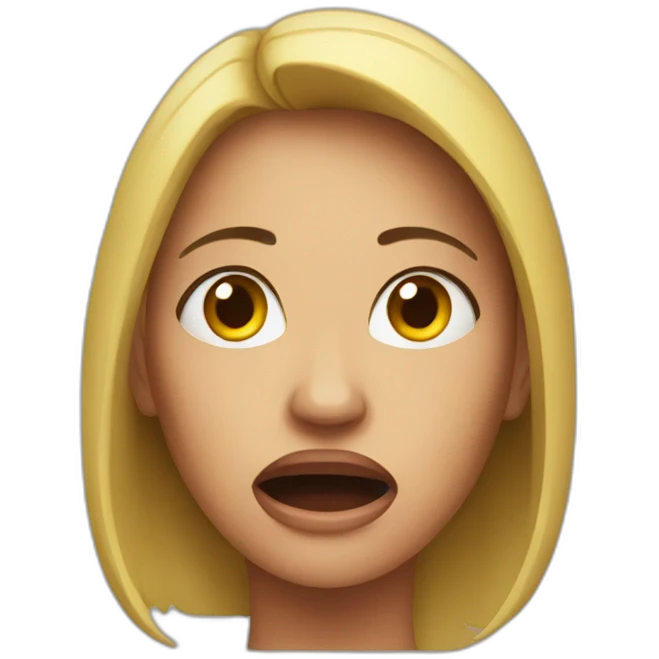 afraid woman emoji