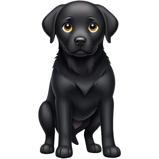 black labrador emoji