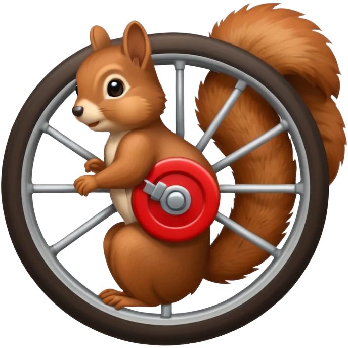 squirrel in a wheel emoji emoji