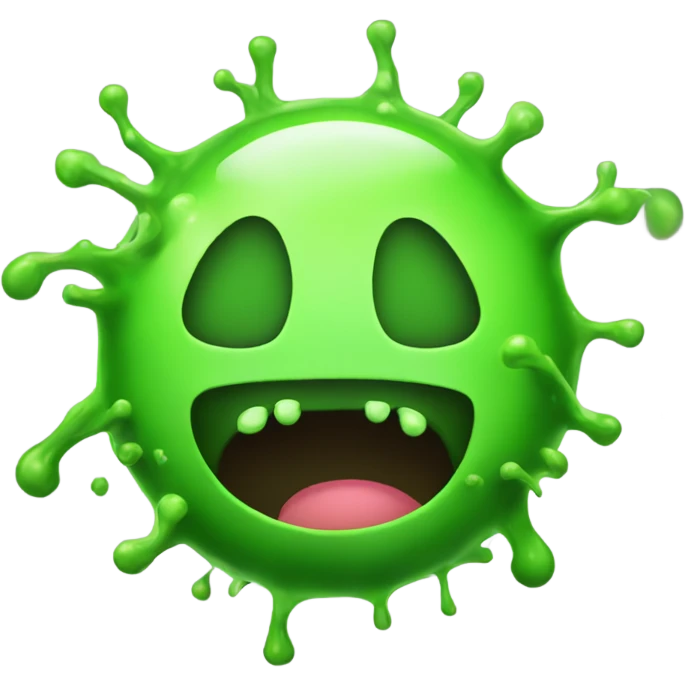 Slime and radioactive  emoji