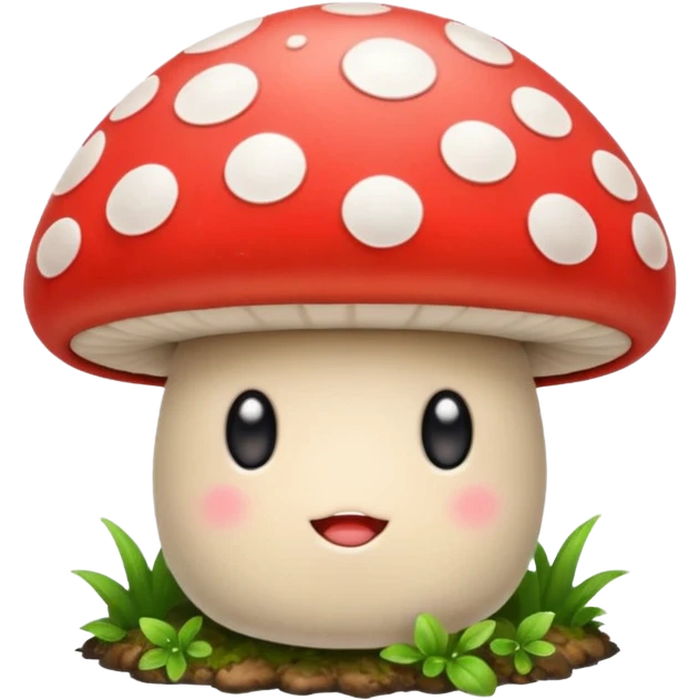 Cute mushroom emoji